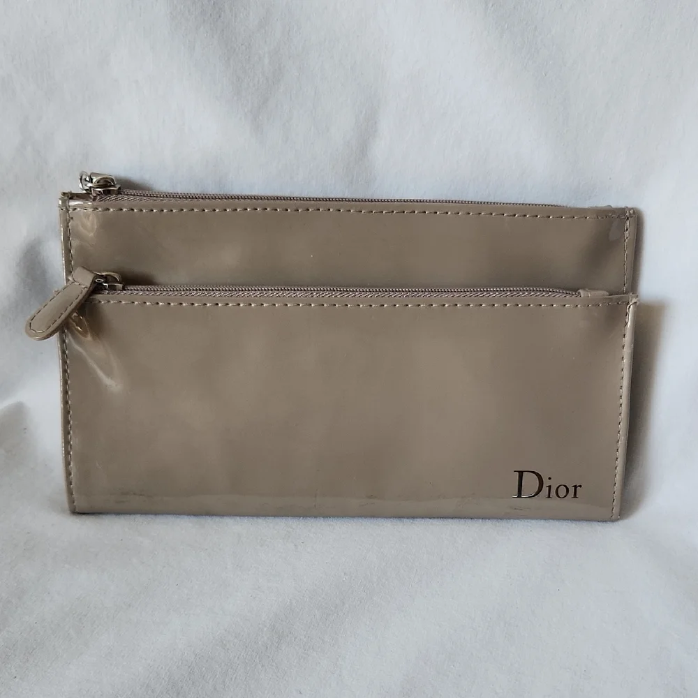 Dior Patent Cosmetic Pouch Wallet